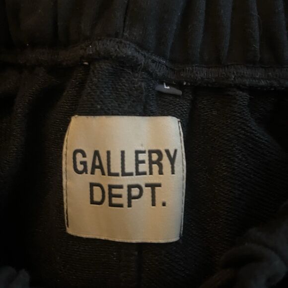 Gallery Dept. Flare Black Blue Lounge 28 in Inseam Sweatpants SZ L - Picture 9 of 12